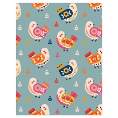 Cute Bird Pattern Drawstring Bag (Large) from ArtsNow.com Front