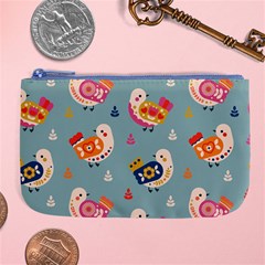 Cute Bird Pattern Large Coin Purse from ArtsNow.com Front