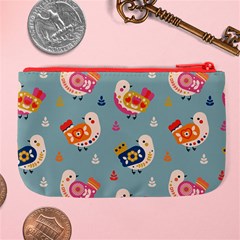 Cute Bird Pattern Large Coin Purse from ArtsNow.com Back