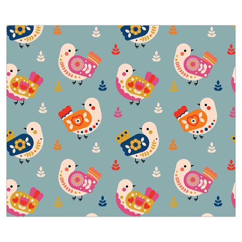 Cute Bird Pattern Medium Tote Bag from ArtsNow.com Front