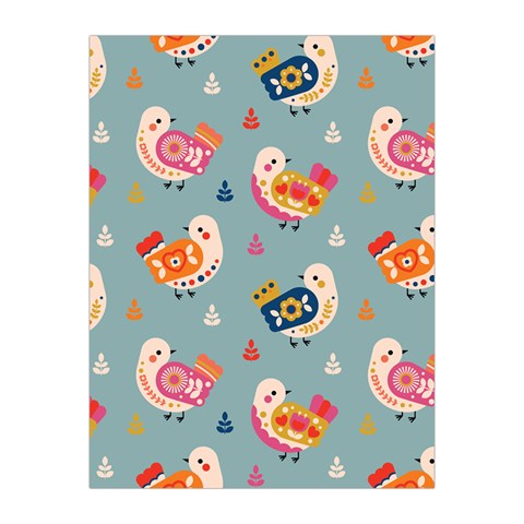 Cute Bird Pattern Medium Tapestry from ArtsNow.com Front