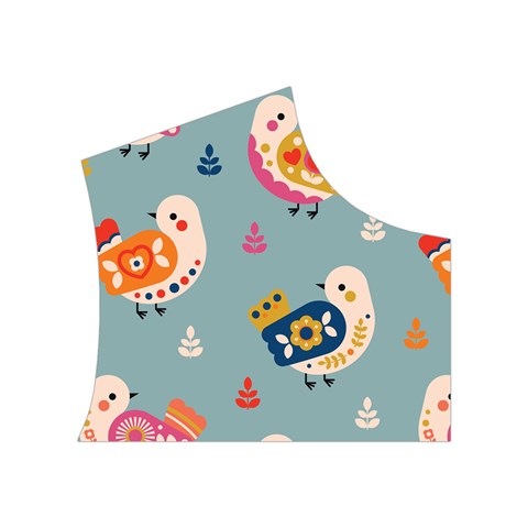 Cute Bird Pattern Women s Button Up Vest from ArtsNow.com Top Right