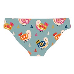 Cute Bird Pattern Cross Back Hipster Bikini Set from ArtsNow.com Back Under