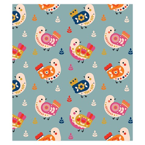 Cute Bird Pattern Kids  Hooded Rain Ponchos from ArtsNow.com Pocket