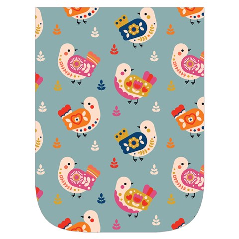 Cute Bird Pattern Waist Pouch (Large) from ArtsNow.com Front Pocket