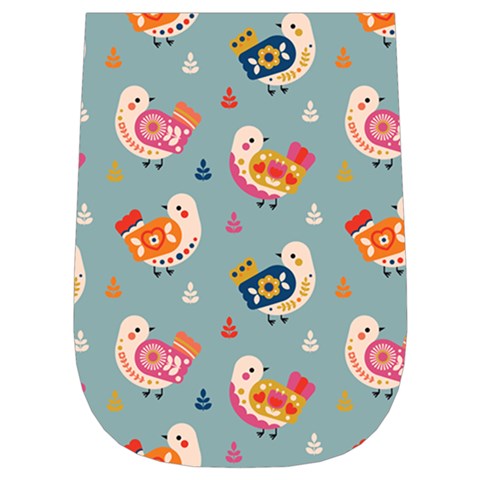 Cute Bird Pattern Wristlet Pouch Bag (Small) from ArtsNow.com Right Side