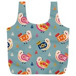 Cute Bird Pattern Full Print Recycle Bag (XXL)