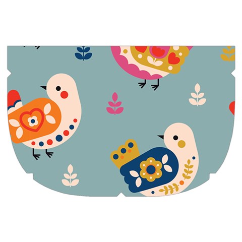 Cute Bird Pattern Make Up Case (Small) from ArtsNow.com Side Right