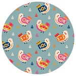 Cute Bird Pattern Round Trivet