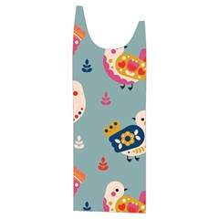 Cute Bird Pattern Kids  Stylish Hooded Puffer Vest from ArtsNow.com Front Left Side