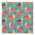 Cute Bird Pattern Banner and Sign 4  x 4 