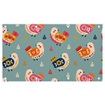 Cute Bird Pattern Banner and Sign 7  x 4 