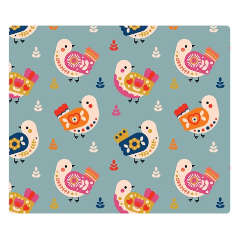 Cute Bird Pattern Premium Plush Fleece Blanket (Small) from ArtsNow.com 50 x40  Blanket Front