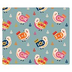 Cute Bird Pattern Premium Plush Fleece Blanket (Small)