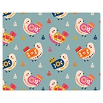 Cute Bird Pattern Premium Plush Fleece Blanket (Medium)