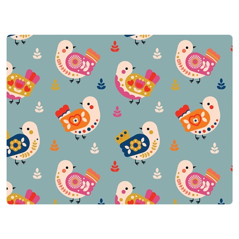 Cute Bird Pattern Premium Plush Fleece Blanket (Extra Small) from ArtsNow.com 40 x30  Blanket Front