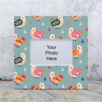 Cute Bird Pattern White Box Photo Frame 4  x 6 