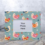 Cute Bird Pattern White Tabletop Photo Frame 4 x6 