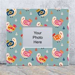 Cute Bird Pattern White Wall Photo Frame 5  x 7 