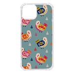 Cute Bird Pattern iPhone 14 TPU UV Print Case