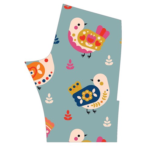 Cute Bird Pattern Men s Side Zip Front Pouch Ski And Snowboard Bib Pants	 from ArtsNow.com Back Right