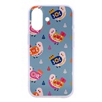 Cute Bird Pattern iPhone 16 TPU UV Print Case