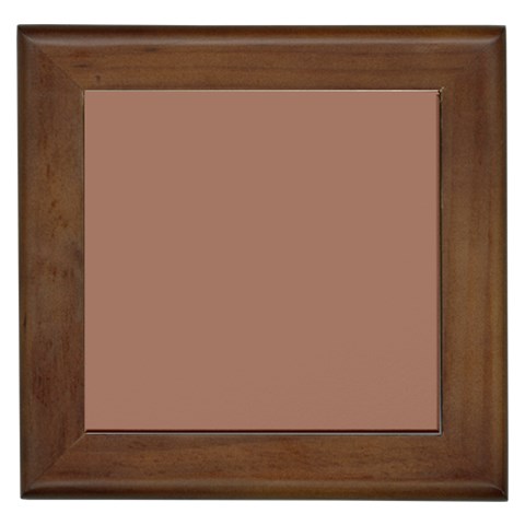 Mocha Mousse Hex Code #a47864 Framed Tile from ArtsNow.com Front