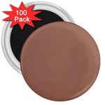 Mocha Mousse Hex Code #a47864 3  Magnets (100 pack)