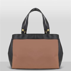 Mocha Mousse Hex Code #a47864 Oversize Office Handbag (2 Sides) from ArtsNow.com Front