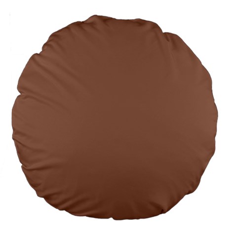 Mocha Mousse Hex Code #a47864 Large 18  Premium Flano Round Cushions from ArtsNow.com Front