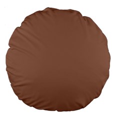 Mocha Mousse Hex Code #a47864 Large 18  Premium Flano Round Cushions from ArtsNow.com Front