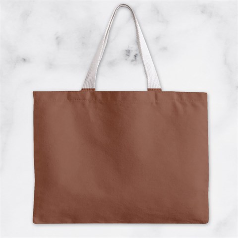 Mocha Mousse Hex Code #a47864 Zipper Mini Tote Bag from ArtsNow.com Back