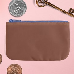 Mocha Mousse Hex Code #a47864 Large Coin Purse from ArtsNow.com Front