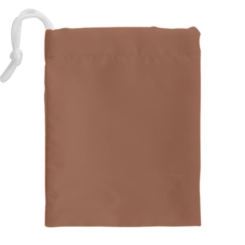 Mocha Mousse Hex Code #a47864 Drawstring Pouch (4XL) from ArtsNow.com Back