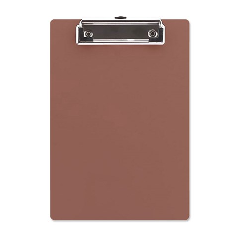 Mocha Mousse Hex Code #a47864 A5 Acrylic Clipboard from ArtsNow.com Front