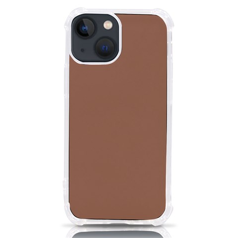 Mocha Mousse Hex Code #a47864 iPhone 13 mini TPU UV Print Case from ArtsNow.com Front