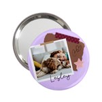 Personalized Photo Any Text Polaroid Style Handbag Mirror 2.25  Handbag Mirror