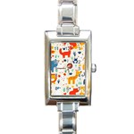 Pet Animal 03 Rectangle Italian Charm Watch