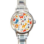 Pet Animal 03 Round Italian Charm Watch