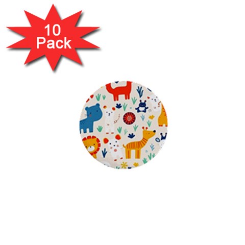 Pet Animal 03 1  Mini Buttons (10 pack)  from ArtsNow.com Front