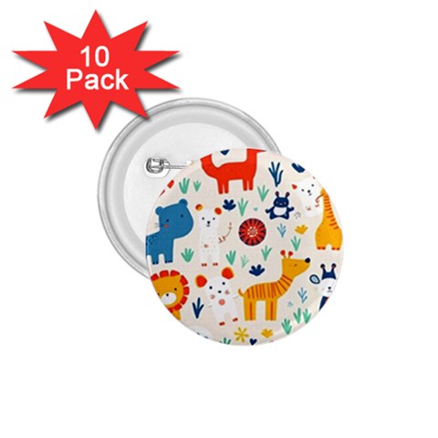 Pet Animal 03 1.75  Buttons (10 pack) from ArtsNow.com Front