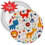 Pet Animal 03 3  Buttons (10 pack) 