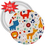 Pet Animal 03 3  Buttons (100 pack) 