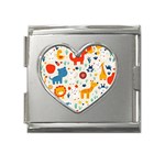 Pet Animal 03 Mega Link Heart Italian Charm (18mm)