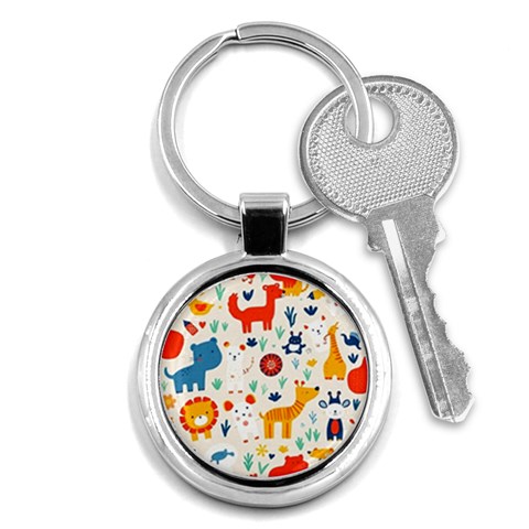 Pet Animal 03 Key Chain (Round) from ArtsNow.com Front