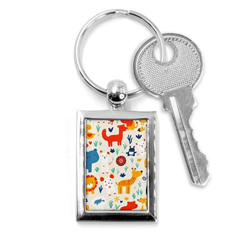 Pet Animal 03 Key Chain (Rectangle) from ArtsNow.com Front