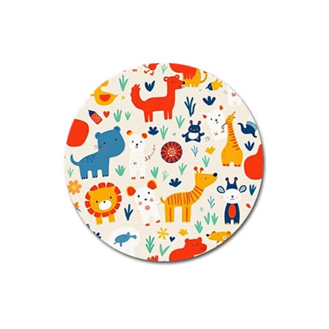 Pet Animal 03 Magnet 3  (Round) from ArtsNow.com Front