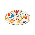 Pet Animal 03 Sticker Oval (10 pack)