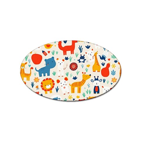 Pet Animal 03 Sticker Oval (100 pack) from ArtsNow.com Front