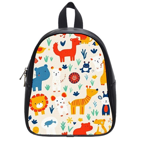 Pet Animal 03 School Bag (Small) from ArtsNow.com Front